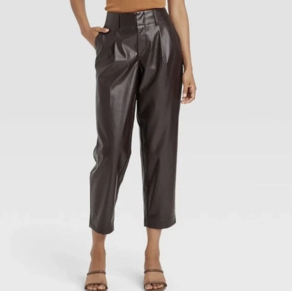 A New Day Brown Faux Leather Pants